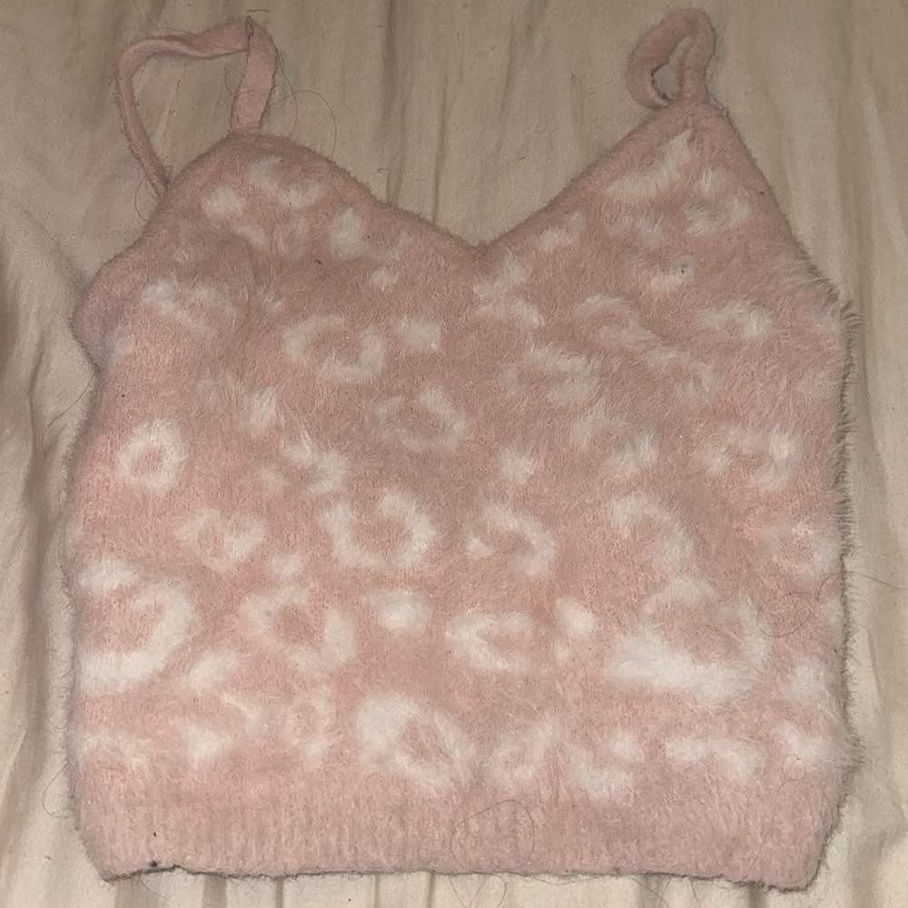 Forever 21 fluffy crop tank top